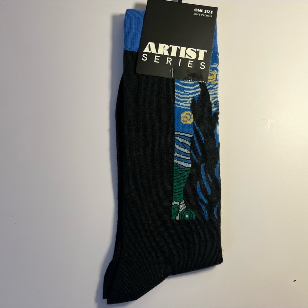 🆕🎨 Artist Series “Starry Night” Socks - Vincent van Gogh | One Size